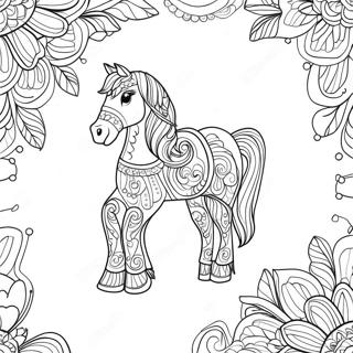 Pagina Para Colorir De Sela De Cavalo Decorativa 74306-61314