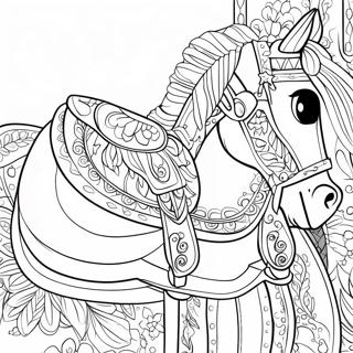 Pagina Para Colorir De Sela De Cavalo Decorativa 74306-61315