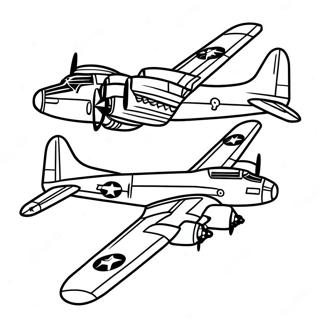 Pagina Para Colorir Do Bombardeiro B 17 74395-61376