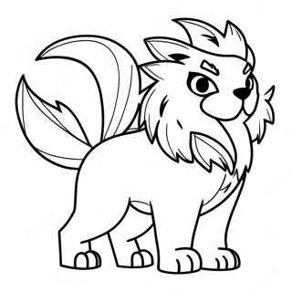 Arcanine Páginas Para Colorir