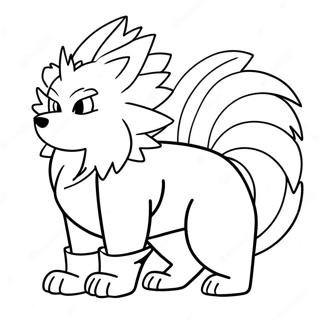 Pagina Para Colorir Do Arcanine 74415-61402