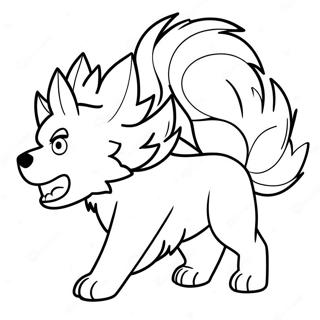 Arcanine Páginas Para Colorir