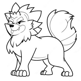 Pagina Para Colorir Do Arcanine Em Acao 74416-61391