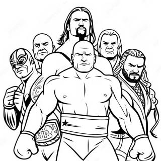 Pagina Para Colorir Dos Superstars Da Wwe Em Acao 74426-61405