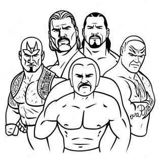 Pagina Para Colorir Dos Superstars Da Wwe Em Acao 74426-61407