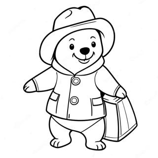 Urso Paddington Páginas Para Colorir