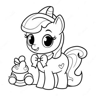 Pagina Para Colorir Da Sweetie Belle Com Acessorios Fofos 74476-61443