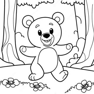 Pagina Para Colorir Do Teddiursa Brincando Na Floresta 74486-61450