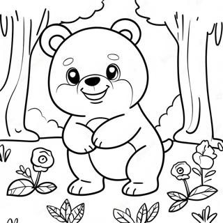 Pagina Para Colorir Do Teddiursa Brincando Na Floresta 74486-61452