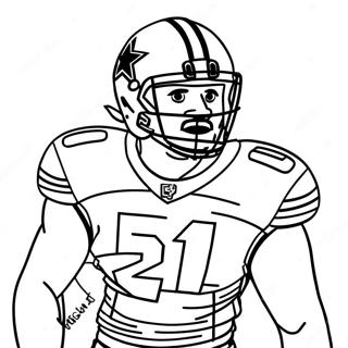 Pagina Para Colorir Do Ezekiel Elliott 74505-61463