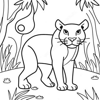 Pagina Para Colorir Bagheera Na Selva 74545-61495