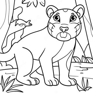 Pagina Para Colorir Bagheera Na Selva 74545-61496