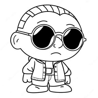 Pagina Para Colorir Gangsta Stewie Legal Com Oculos De Sol 74606-61550