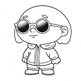 Pagina Para Colorir Gangsta Stewie Legal Com Oculos De Sol 74606-61551