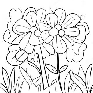 Pagina Para Colorir De Flores Coloridas Da Primavera 74616-61558