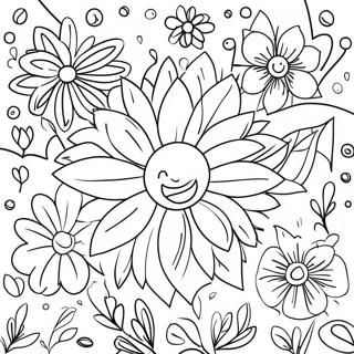 Pagina Para Colorir De Flores Coloridas Da Primavera 74616-61559