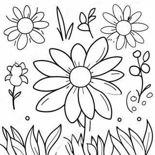 Pagina Para Colorir De Flores Coloridas Da Primavera 74616-61560