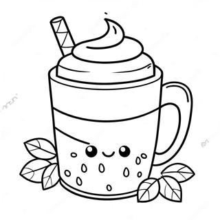 Pagina Para Colorir De Caneca De Chocolate Quente Fofa 7474-6074