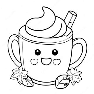 Pagina Para Colorir De Caneca De Chocolate Quente Fofa 7474-6075