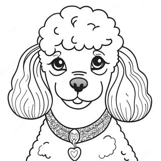 Poodle Páginas Para Colorir