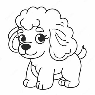 Pagina Para Colorir De Filhote De Poodle Fofo 7485-6085