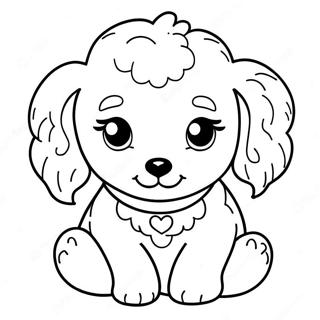 Pagina Para Colorir De Filhote De Poodle Fofo 7485-6086