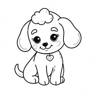 Pagina Para Colorir De Filhote De Poodle Fofo 7485-6087