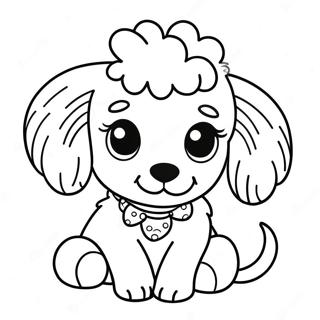 Pagina Para Colorir De Filhote De Poodle Fofo 7485-6088