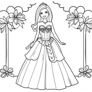 Pagina Para Colorir Da Barbie Com Traje Festivo 7555-6141