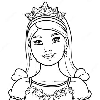 Pagina Para Colorir Da Barbie Com Traje Festivo 7555-6142