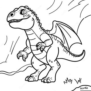 Pagina Para Colorir Do Indominus Rex Rugindo 7565-6150