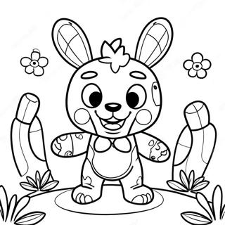 Pagina Para Colorir Do Personagem Spring Trap Fofo 7575-6157