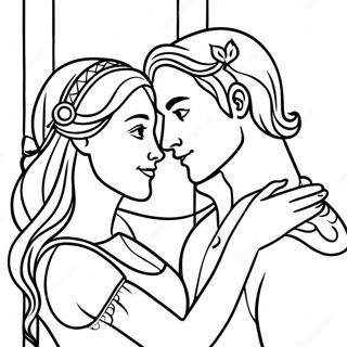 Pagina Para Colorir Romantica De Romeu E Julieta 7605-6183