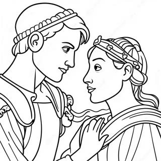 Pagina Para Colorir Romantica De Romeu E Julieta 7605-6184