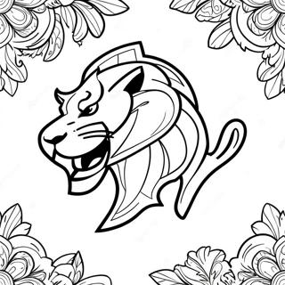 Pagina Para Colorir Do Logo Dos Detroit Lions 7644-6212