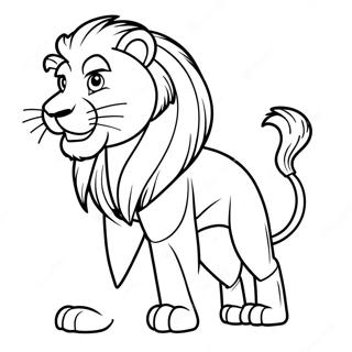 Pagina Para Colorir Do Mascote Dos Detroit Lions 7645-6213