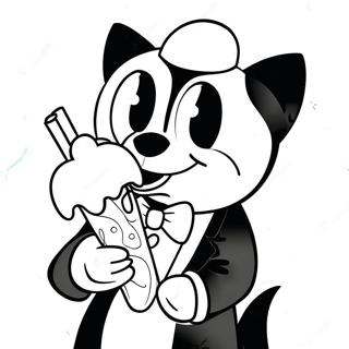 Pagina Para Colorir Do Tuxedo Sam Com Sorvete 7685-6247