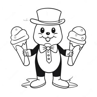 Pagina Para Colorir Do Tuxedo Sam Com Sorvete 7685-6248