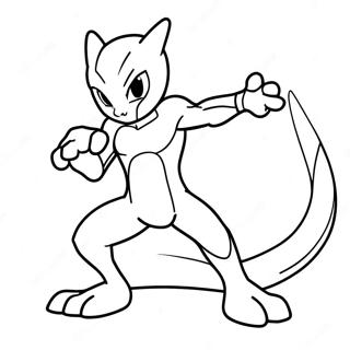 Pagina Para Colorir Do Mewtwo Em Posicao De Batalha 772-618