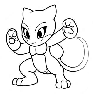 Pagina Para Colorir Do Mewtwo Em Posicao De Batalha 772-619