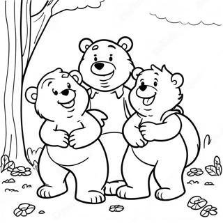 Pagina Para Colorir Da Aventura Familiar Dos Ursos Berenstain 7735-6286