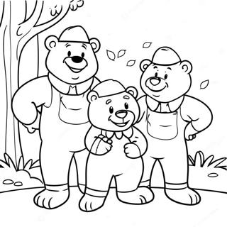 Pagina Para Colorir Da Aventura Familiar Dos Ursos Berenstain 7735-6287