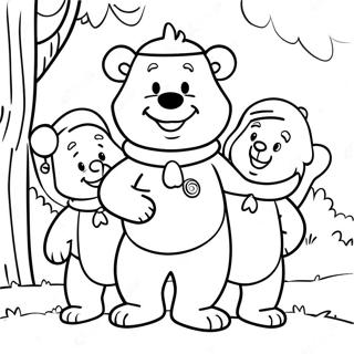 Pagina Para Colorir Da Aventura Familiar Dos Ursos Berenstain 7735-6288