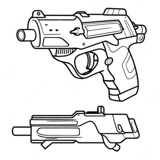 Pagina Para Colorir Da Arma Nerf 7774-6314