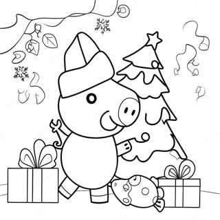 Pagina Para Colorir Do Natal Da Peppa Pig 7834-6362