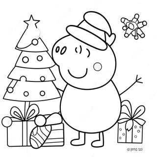 Pagina Para Colorir Do Natal Da Peppa Pig 7834-6364