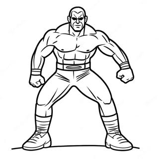 Pagina Para Colorir Da Pose De Acao Do Superastro Da Wwe 7845-6373