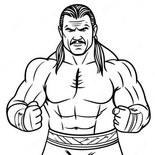 Pagina Para Colorir Da Pose De Acao Do Superastro Da Wwe 7845-6374