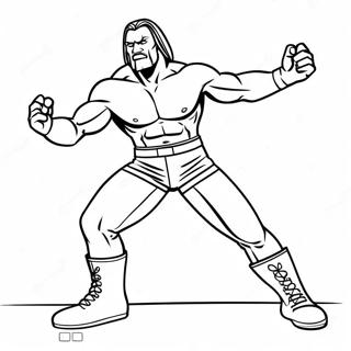 Pagina Para Colorir Da Pose De Acao Do Superastro Da Wwe 7845-6376