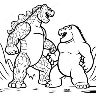 Pagina Para Colorir Godzilla Vs Kong 7854-6380